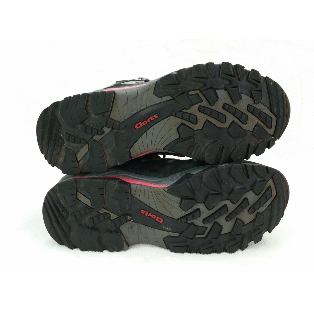 Women's CLORTS HKM-823E All Terrain Gray Pink Suede Hiking Trail Boots Shoes 7.5 - Picture 11 of 13